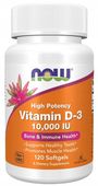 NOW FOODS VITAMIN D3 10000 IU 120k WITAMINA D3 250mcg