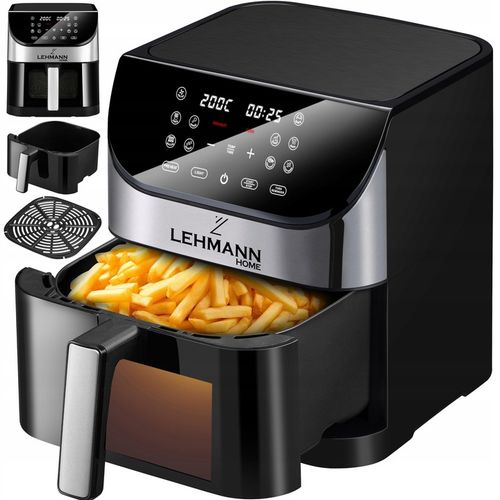 FRYTKOWNICA BEZTŁUSZCZOWA FRYTOWNICA AIRFRYER DUŻA 12 PROGRAMÓW 6l 1500W na Arena.pl