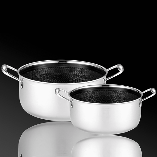 Zestaw profesjonalnych garnków Mitsu 20 24 cm Plaster miodu Na indukcje na Arena.pl