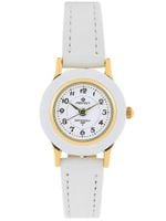 ZEGAREK DZIECIĘCY PERFECT LP165-03 KOMUNIJNY - biały/złoty + BOX