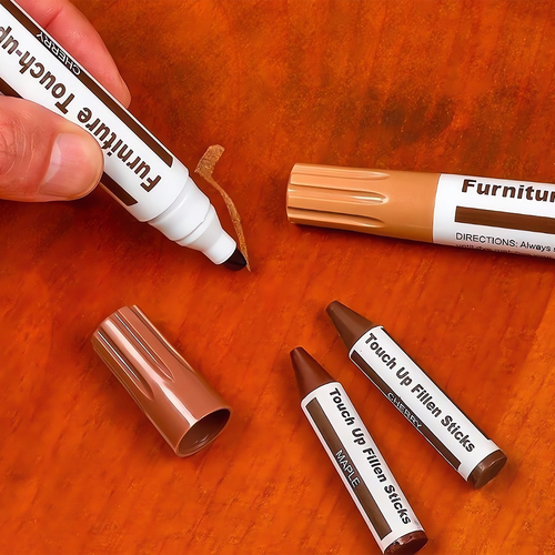 ZESTAW DO NAPRAWY RYS MEBLI DREWNIANYCH MARKARAMI PANELI DRZWI 8 SZT WOSK na Arena.pl