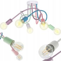 LAMPA SUFITOWA WISZĄCA DO POKOJU DZIECIĘCEGO KOLOROWY ŻYRANDOL DLA DZIECI