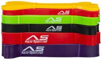 AQUA-SPORT ZESTAW 6 GUM POWERSTRECH SUPERBAND 2080mm RESISTANCE 3-152kg