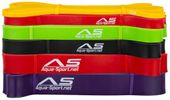 AQUA-SPORT ZESTAW 6 GUM POWERSTRECH SUPERBAND 2080mm RESISTANCE 3-152kg