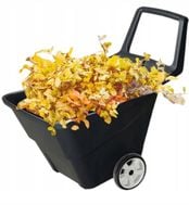 TACZKA OGRODOWA LEKKA PLASTIKOWA MOCNA DWUKOŁOWA CZARNA 95l