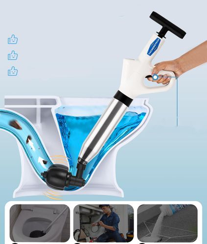 Tłok do toalety zestaw do udrażniania WC z uchwytem i 4 głowicami na Arena.pl