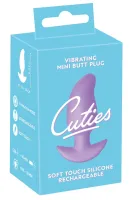 cuties fioletowy wibrujący korek anatomiczny 7 trybow 8 cm