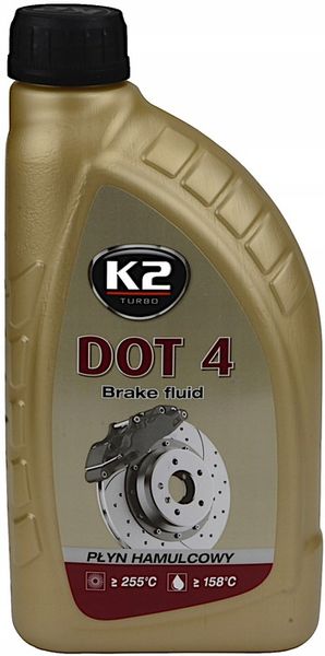 K2 PŁYN HAMULCOWY DOT 4 230°C 1L zdjęcie 2