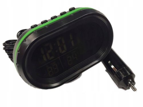 Termometr samochodowy stacja pogody woltomierz na Arena.pl