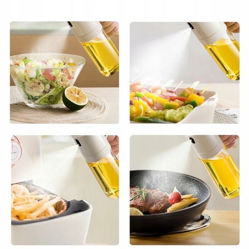 SPRYSKIWACZ DO OLIWY OLEJU SZKLANY DOZOWNIK SPRAY ATOMIZER WYGODNY 550ML na Arena.pl