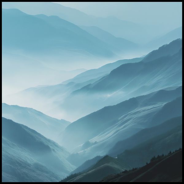 Plakat 100x100cm Między Chmurami zdjęcie 2