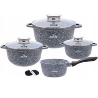 Zestaw garnków Zilner Premium aluminiowe 9 el.