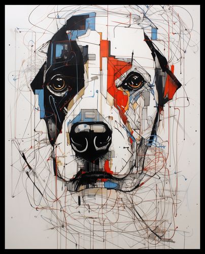 Plakat 40x50cm Przyrysowany Psiak na Arena.pl