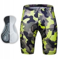 MĘSKIE SPODENKI ROWEROWE KOLARSKIE WKŁADKA ARMY