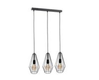 Lampa wisząca 3xE27 LEX BLACK