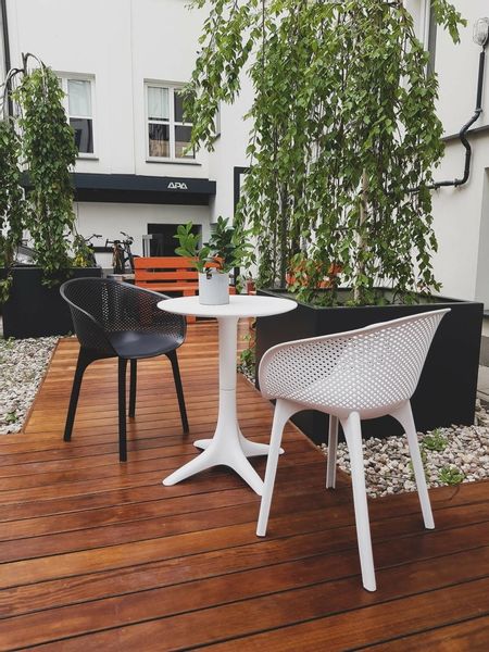 Zestaw 4 krzeseł Dacun białe zdjęcie 10