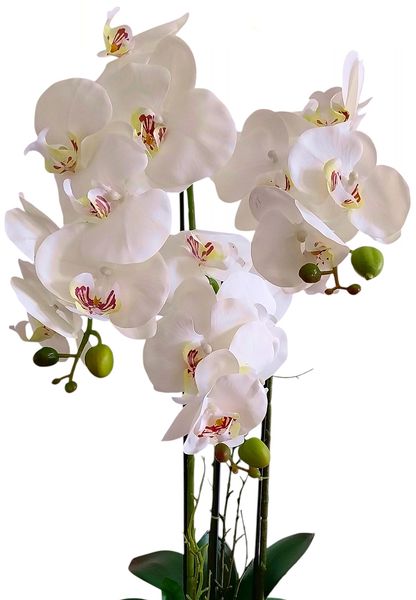 STORCZYK W DONICZCE WYSOKI BIAŁY SZTUCZNY STORCZYK DUŻY 70 cm ORCHIDEA zdjęcie 4
