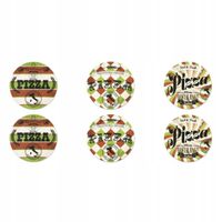 Zestaw 6 talerzy do pizzy Excelsa Little Italy, porcelanowych