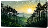 Obraz 100x60cm Mozaika Dźwięków Przyrody