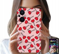 ETUI DO OPPO RENO8 LITE 5G - KOBIECE, MODNE WZORY LIZAKI W SERCA CASE