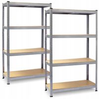 2X Regał magazynowy Plonos PL-700 150 x 75 x 30 cm 2 szt