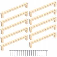 10szt Uchwyt meblowy Kwadrat 160mm Złoty