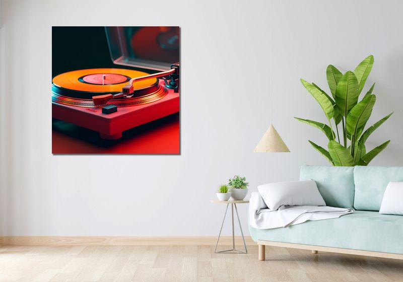 Obraz 100x100cm Retro Granie zdjęcie 2