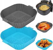 2X Wkładki do Pieczenia Frytkownicy Silikonowy Garnek Foremki do Piekarnika