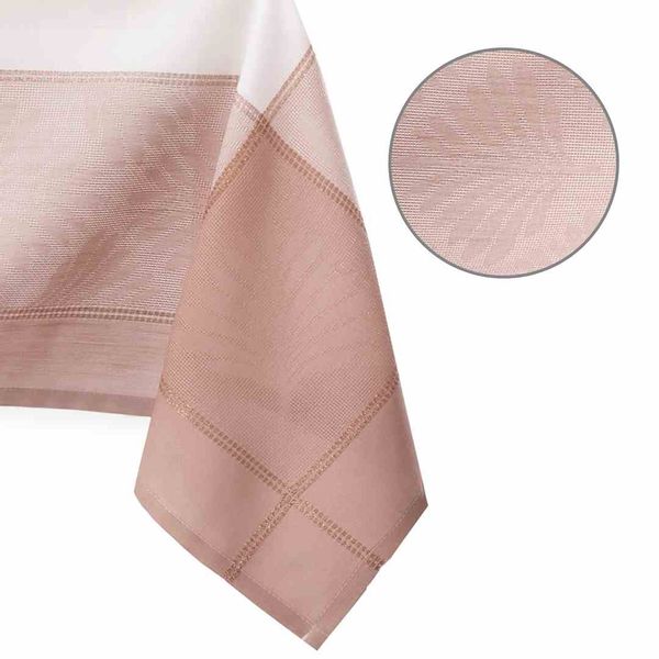 TCLOTH/AH/LILLE/PINK+WHITE/140X400 zdjęcie 4