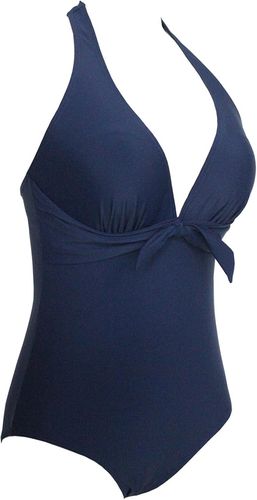 Jednoczęściowy Kostium Kąpielowy Damski Monokini Granatowy Rozmiar S na Arena.pl