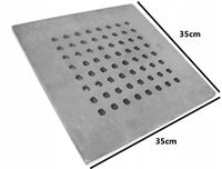 RUSZT KOMINKOWY ŻELIWNY 35x35 DZIURKOWANY GRUBOŚĆ 11MM DO KOMINKA PIECA