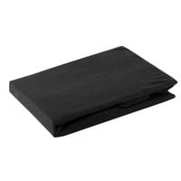 Prześcieradło na gumce JERSEY 180X200 czarne