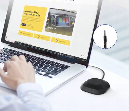 MIKROFON 360° JACK 3,5 MM PLUG AND PLAY DO TELEFONÓW SPRZĘTÓW AKCESORIA GSM na Arena.pl