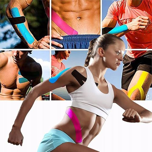 5x TAŚMA KINEZJOLOGICZNA TEJPY KINESIO KINESIOTAPING 5cmx5m +1 TAPE na Arena.pl