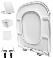 Deska sedesowa wolnoopadająca wypinana do ROCA GAP duroplast WC zawiasy met