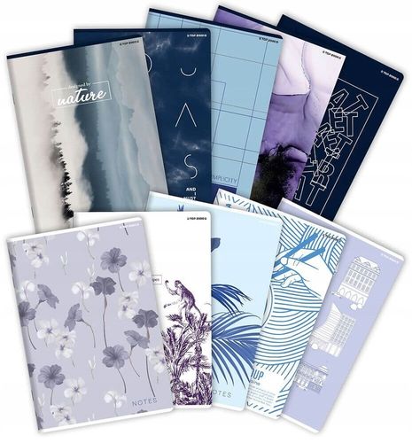 10X ZESZYT TOP 2000 A5 60 KARTEK, KRATKA +MARGINES na Arena.pl