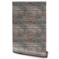 Tapeta Do Biura Kolorowe DREWNO Imitacja Desek