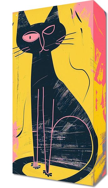 Obraz 20x40cm Kontrastowa Kotka zdjęcie 1