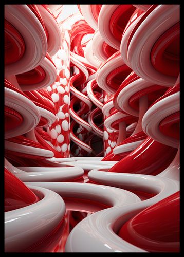 Plakat 42x59,4cm Czerwone Wiry na Arena.pl