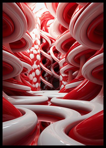 Plakat 42x59,4cm Czerwone Wiry zdjęcie 2