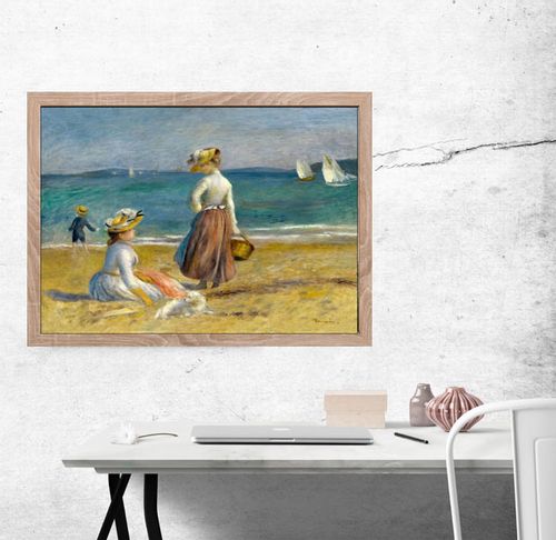 Figures on the Beach, Auguste Renoir - plakat 100x70 cm na Arena.pl