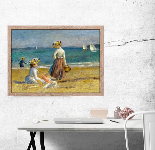 Figures on the Beach, Auguste Renoir - plakat 100x70 cm zdjęcie 2