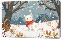 Obraz 90x60cm Śnieżny Kompan