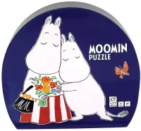 Puzzle 29 elementów w ozdobnym pudełku. Muminek z mamą