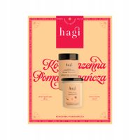 Zestaw Hagi Korzenna Pomarańcza - Świeca sojowa 215ml + Sól do kąpieli 480g