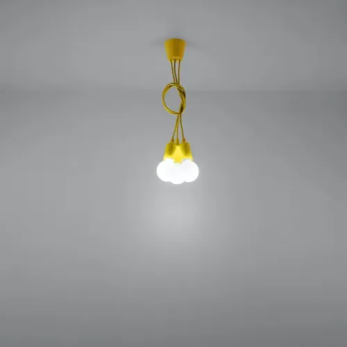 Lampa wisząca DIEGO 3 żółta na Arena.pl