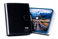 klasyczny, skórzany portfel męski na zatrzask - peterson