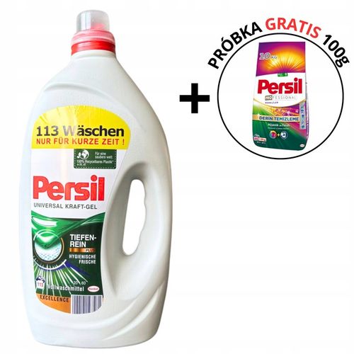 PERSIL PŁYN ŻEL DO PRANIA UNIWERSAL JAKOŚĆ NIEMIECKA 113 Prań 5.65L +GRATIS na Arena.pl