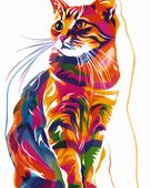 Plakat 40x50cm Nasycony Kot