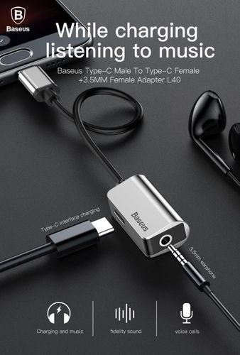 ADAPTER BASEUS USB-C DO USB-C + JACK 3.5MM na Arena.pl